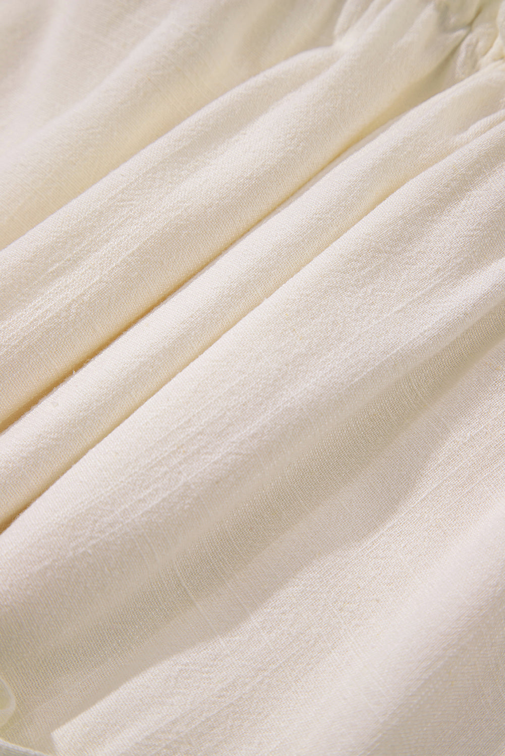 Oatmeal Solid Color Tie Strap Ruffle Tiered Mini Dress