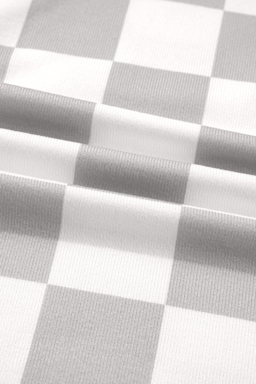 Khaki Checkered Button Down Casual Plus Size Jacket