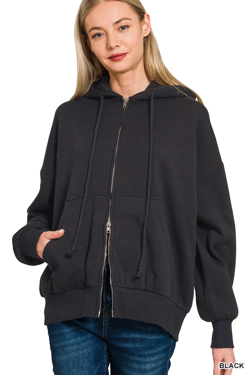 Fleece Zip Up Hoodie
